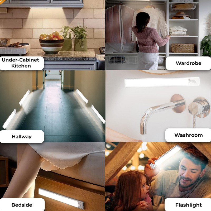 Under Cabinet Lights LED Motion Sensor Light (2 Pack) -