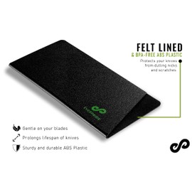 EVERPRIDE Butcher Chef Knife Edge Guards (2-Piece Set) Wide Knives Blade Edge Protectors - Meat Cleaver Knife Sheath Set - BPA-Free Chef Knife Covers Fits Blades Up To 8” x 4” – Knives Not Included