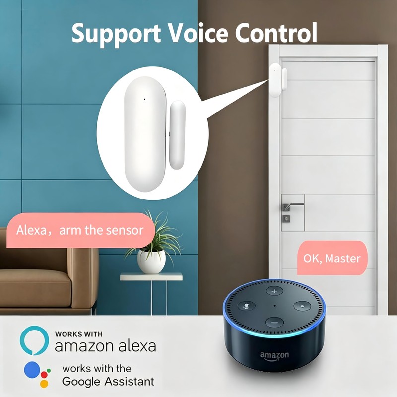 Smart WiFi Door and Window Sensor – Wireless Magnetic Contact