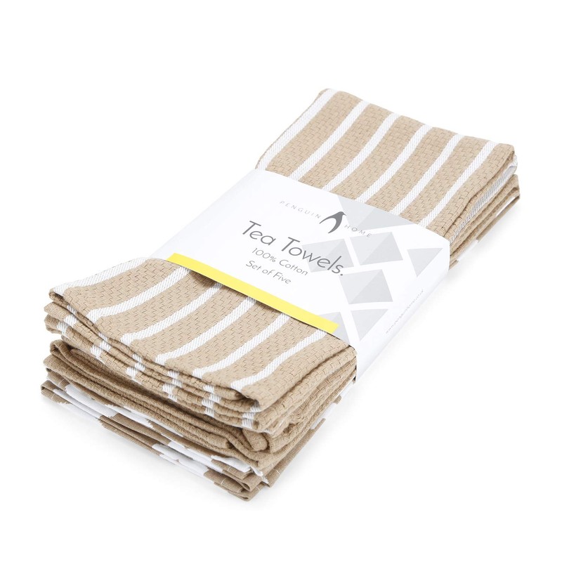 Penguin Home Premium 100% Pure Cotton Tea Towel for Kitchen,