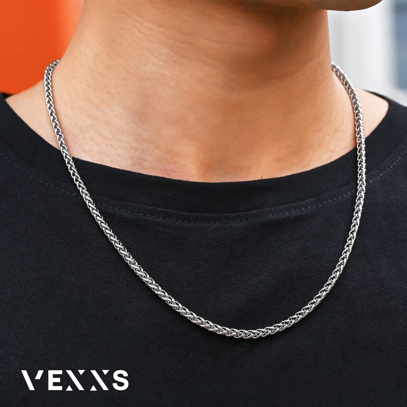 VEXXS Wheat Chain Necklace18