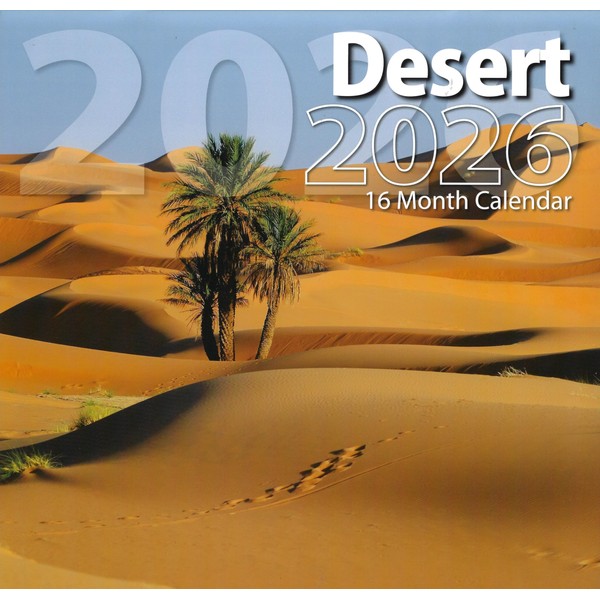 2026 Desert Full Size Wall Calendar for Planning, Scheduling, and