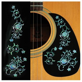 Inlaystickers Oriental Flower Perfect Guitar and Bass Inlay Sticker/Decal (B-165OFS-MX)