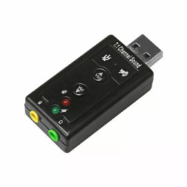 Unbranded USB 2.0 External 7.1 Channel 3D Virtual Audio Sound Card Mic Adapter Laptop #15