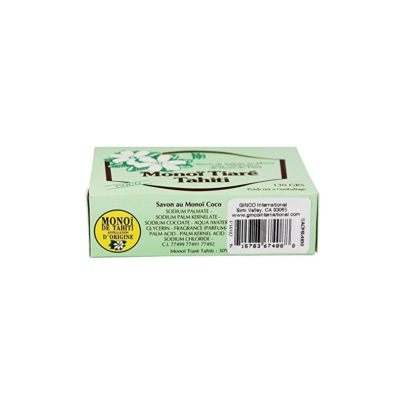 MONOI Tiare Soap Bar Coconut 4.6 OZ