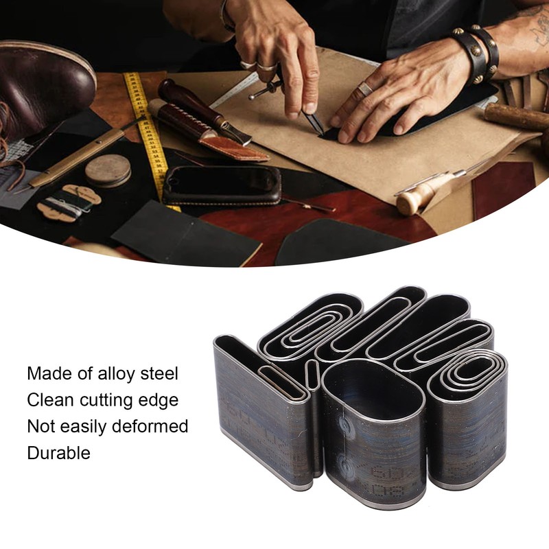 17 Pcs Oval Leather Punching Die Set Mold Cutting Kit