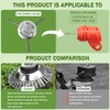 Steel Wire Grass Trimmer Head, Upgrade Bold 2.3 Times Prevent