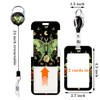 Moon Moth Lanyard with ID Badge Holder Retractable Reel Clip,