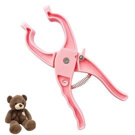 Safety Eye Tool for Attaching Doll Eyes and Noses for Amigurumi and Crochet 5-30mm Animal Eyes Making Supplies Tool Crochet Accessories (Pink)