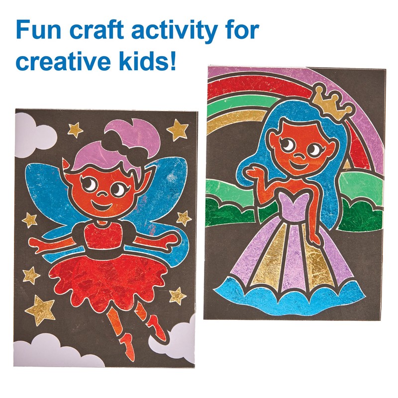 Baker Ross FN136 Foil Art Pictures - Pack of 10,