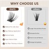 CoFier Pre Glued Wispy Lash Clusters Kit – 100 Pcs
