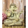11"H Hindu God Nritya Vinayaka Ganesha Holding Modaka Conch And