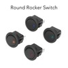 20Pcs 12V Round Rocker Switch LED Light 3 Pin 2