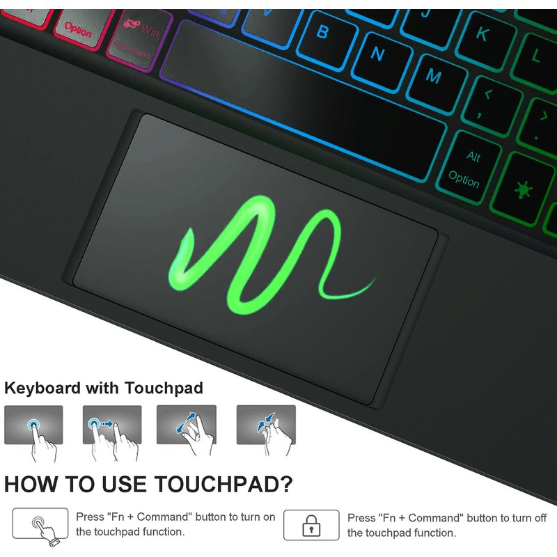 Nanhent Touchpad Keyboard Case for Xiaomi Redmi Pad 2 Pro