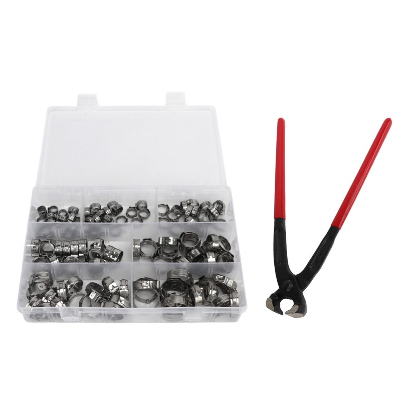 130Pcs Stainless Steel Hose Clamps 6 to 21mm Hose Clip