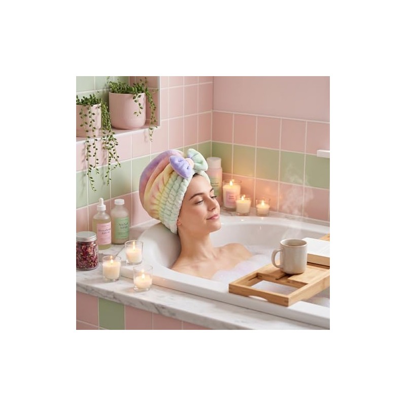 Toalla de microfibra para el cabello, súper absorbente, de secado
