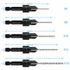 5-pc Countersink Drill Bit Set, 3in1 Woodworking Counterbore Hole Drill
