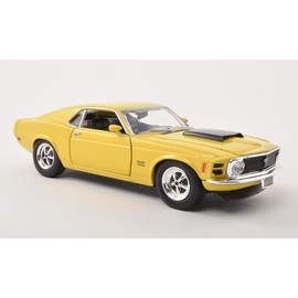 Ford Mustang Boss 429, gelb , 1970, Modellauto, Fertigmodell, Motormax 1:24