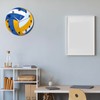 CIGERA 12 Inch Sports Themed Wall Clock with Volleyball Dial,Silent