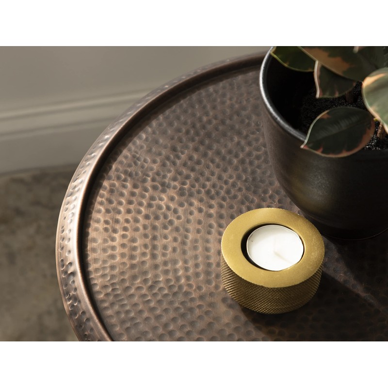 Kate and Laurel Sanzo Modern Pedestal Side Table; 15 x