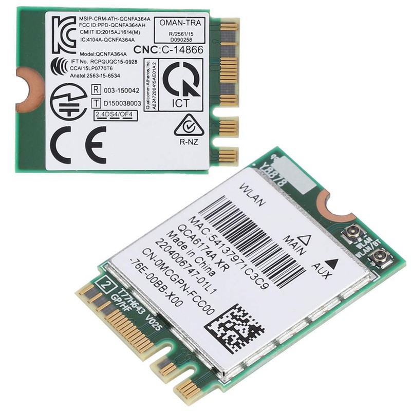 QCNFA364A Notebook Network Card, Wireless Bluetooth 4.1 Dual Mode NGFF