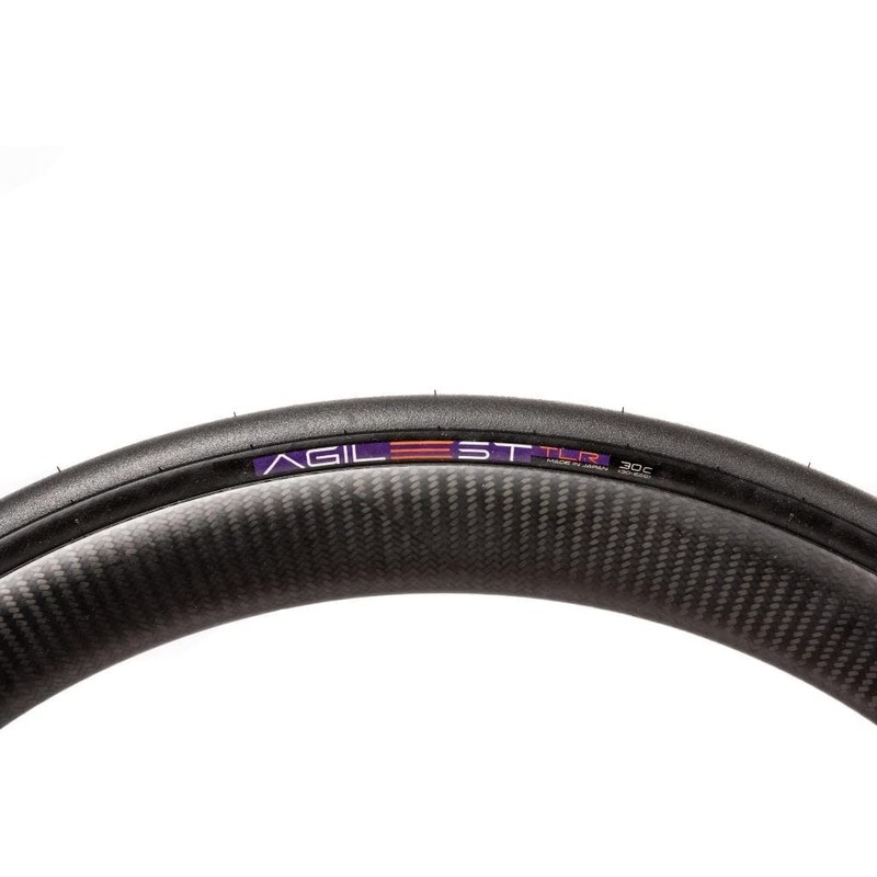 Panaracer Agilest TLR Folding Road Tyre: Black/Black 700x30c