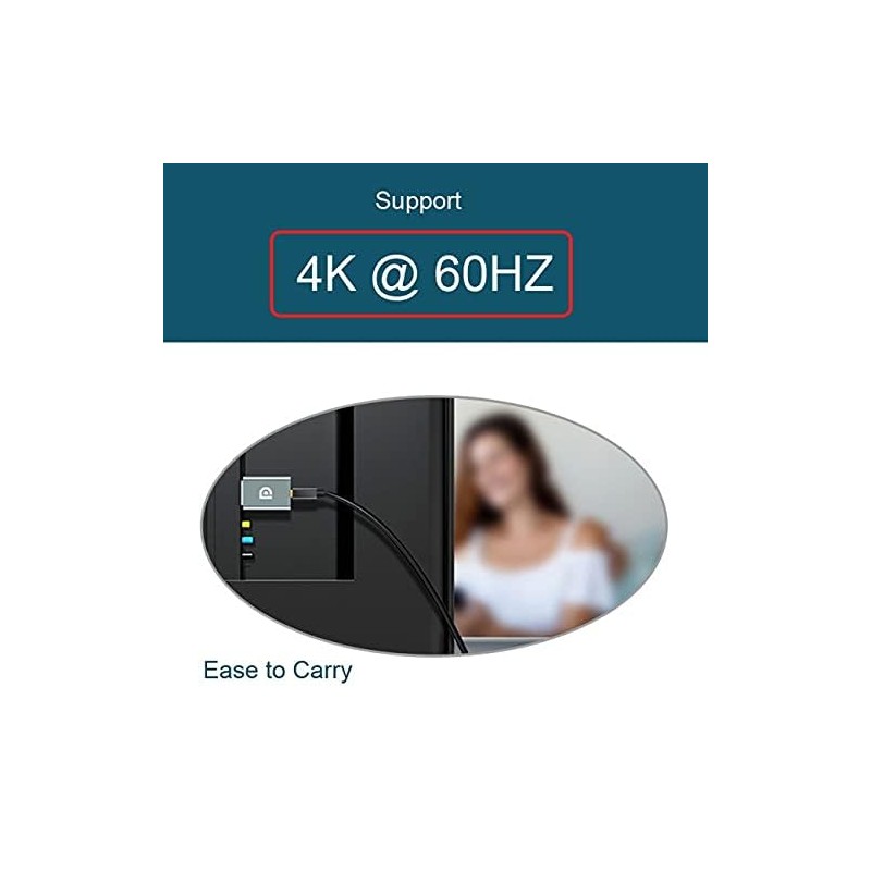 NFHK 3pcs/Set Mini DisplayPort 1.2 4K 60hz to DP Adapter
