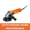 Fein 4-1/2" Compact Angle Grinder with 760W Motor, Slim Grip