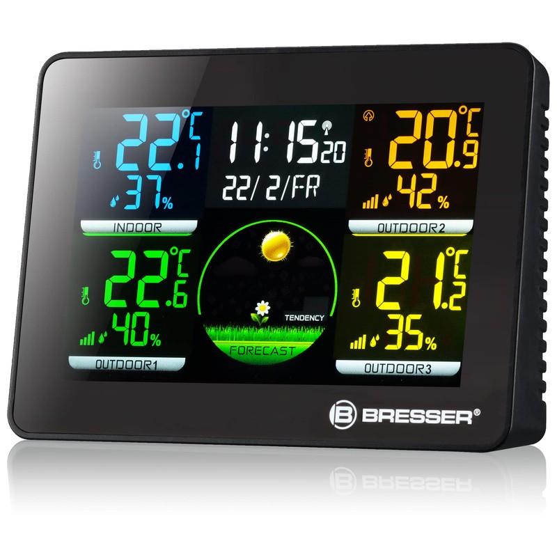 Bresser Quadro NLX Wireless Weather Station with Outdoor Sensor, Thermo
