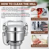 LEEVOT Grain Mill 150g Commercial Spice Grinder Electric 650W Stainless