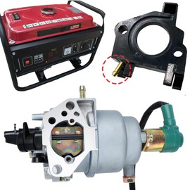 Generator Carburetor Fit for Honda EB5000X EB6500X EB3500 EW171 Generator - Replacement Part 16100-Z5F-F01 16100-ZE3-F12 16100-ZE3-704 - Auto Choke Carburetor Kit with Gaskets & Fuel Line
