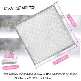 MADHUT 99010316 grease filters11 1/4" x 11 3/4" used for replacing B-roan range hood filter WA65AF NTK7450000, 990721400A 838h filter series stove filter vent replacement 2/pack