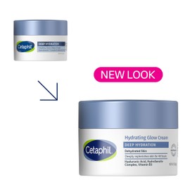 Cetaphil Deep Hydration Healthy Glow Daily Face Cream, 1.7 oz, 48 Hour Dry Skin Face Moisturizer for Sensitive Skin, With Hyaluronic Acid, Vitamin E & Vitamin B5