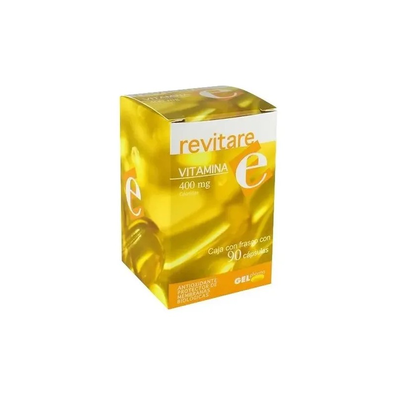 Revitare Vitamina E 400mg C/90 Caps (tocofersolán)gelpharma