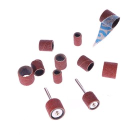 ULTECHNOVO 102pcs Sanding Drum Bands Nail Drills Grit Sanding Sleeves Mandrels for Rotary Tools Includes Bands for Nail Art and Preparation