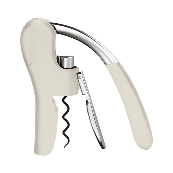 blomus -LEVERMAN PRO - Automatic Corkscrew, Integrated Foil Cutter, Easy to Use, Colour Moonbeam (64276)