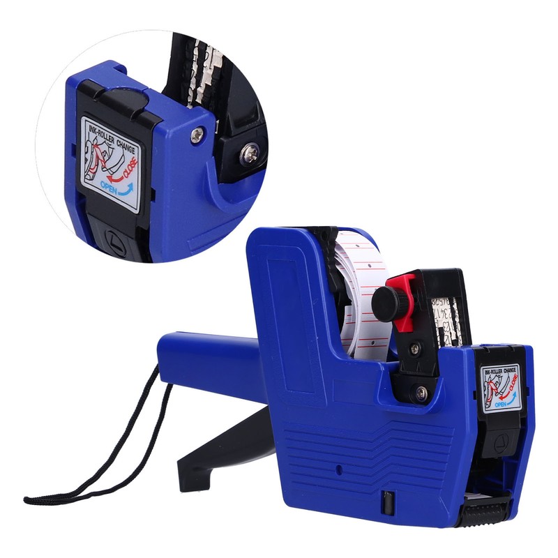 Price Tag Gun Coding Machine 8 Digits with 10pcs White