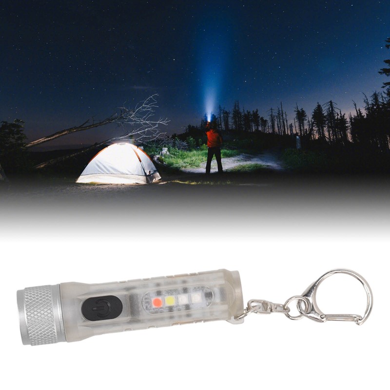 Strong Light Mini Keychain Flashlight Outdoor Portable Super Bright Multifunction