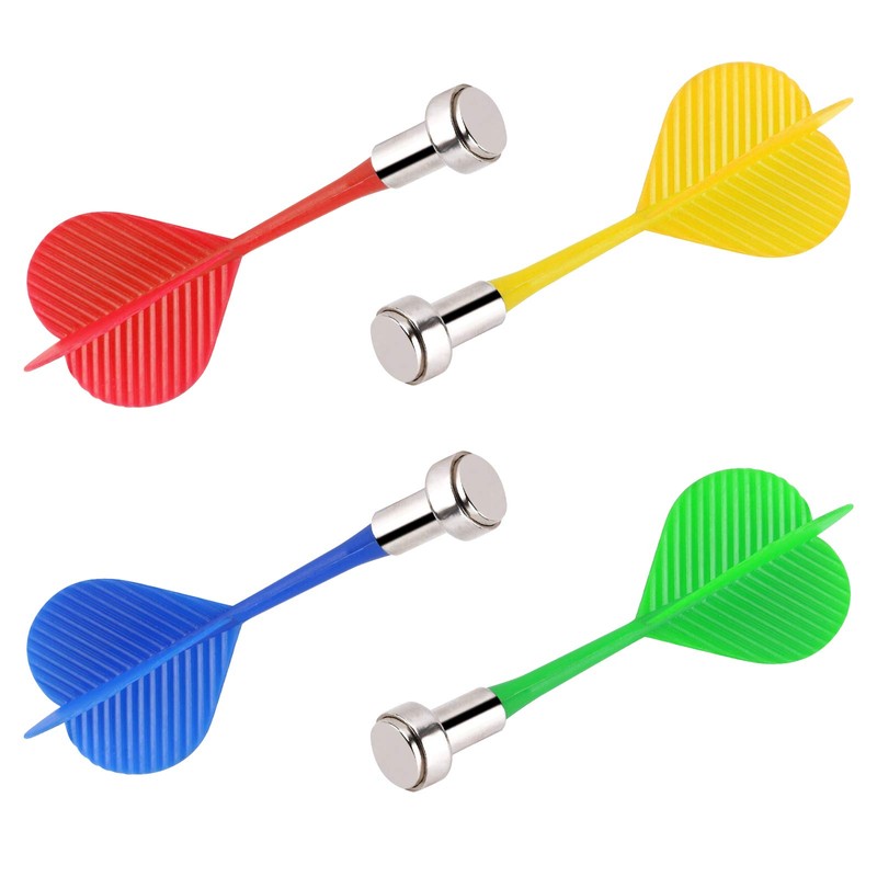 Accmor 24pcs Magnetic Darts Replacement for Dartboard, Plastic Safety Darts