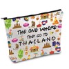 Thailand Trip Makeup Bag Thailand Souvenir Gift Thailand Welcome Bag