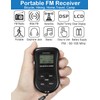 ZHIWHIS Mini Portable FM Radio, Stereo LCD Digital Display Tuning