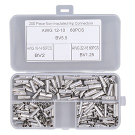 200Pcs Wire Ferrule Copper Male Female Crimp Terminal Connector for Machine Equipment
