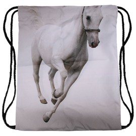 Hanessa Jute Bag with Animal Printing Sports Bag Bag Backpack Pouch Bag Gym Bag Gymsack Hipster Fashion Sports Bag Shopping Bag