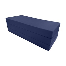 Danfuton Navy Full Trifold Foam Bed, Shikibuton, Foldable Ottoman Mattress 6 x54x 75