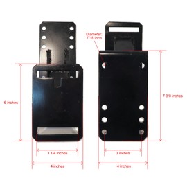 The ROP Shop Spare TIRE Wheel Mount KIT Heavy Duty Holder Bracket Carrier for 6, 8 Lugs 27021