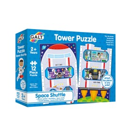 Galt Toys, Tower Puzzle - Space Shuttle, Jigsaw Puzzles for Kids, 12 Piece Puzzle, Ages 2 Years Plus