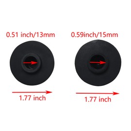 YHXiXi 8pcs 13mm / 0.51 Inch 15mm / 0.59 Inch Camping Chair Foot Replacement Cap Cover Anti-Sinking Tip Outdoor Moon Chair Plastic Wear-Resistant Non-Slip Foot Cover Joints Plugs Accessories