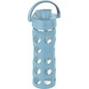 Lifefactory 16-Ounce Glass Water Bottle with Active Flip Cap and