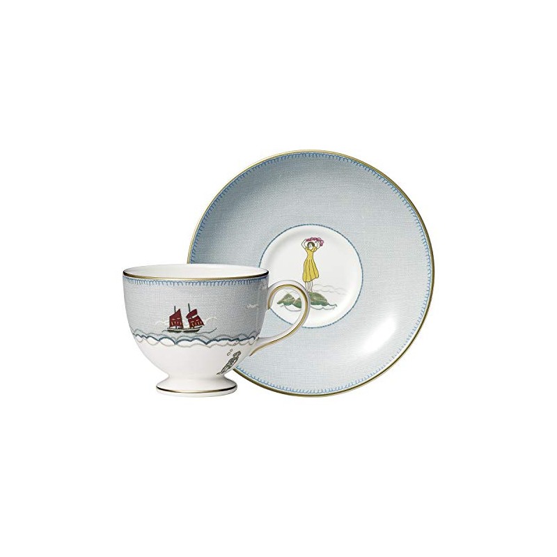 【正規輸入品】Wedgwood Cup & Saucer (Leigh) 200ml Sailor's Farewell by Kit