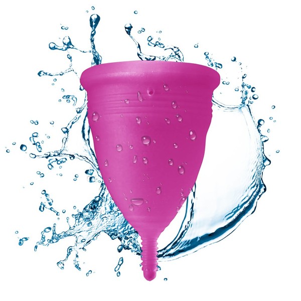 Blossom Menstrual Cup, Say No to Tampons | Get Blossom Cups for Menstrual Days | Period Cup, Reusable Menstrual Cup, Silicone Cup (Large Menstrual Cup, Violet)